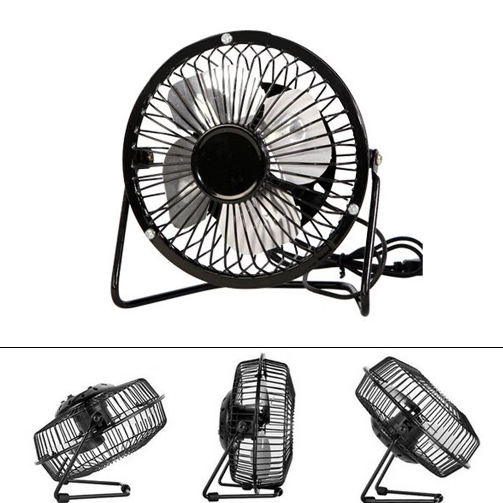 4 Inch Desk Fan Portable Home Office Desktop Fan Mini USB Rechargeable Fan 360 Degree Rotatable Fan Portable USB Fan