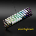Teclado 61 key RGB Gamer keyboards 60% keyboard teclado para computadora ergonomic tastiera black white mini klavye toetsenbord