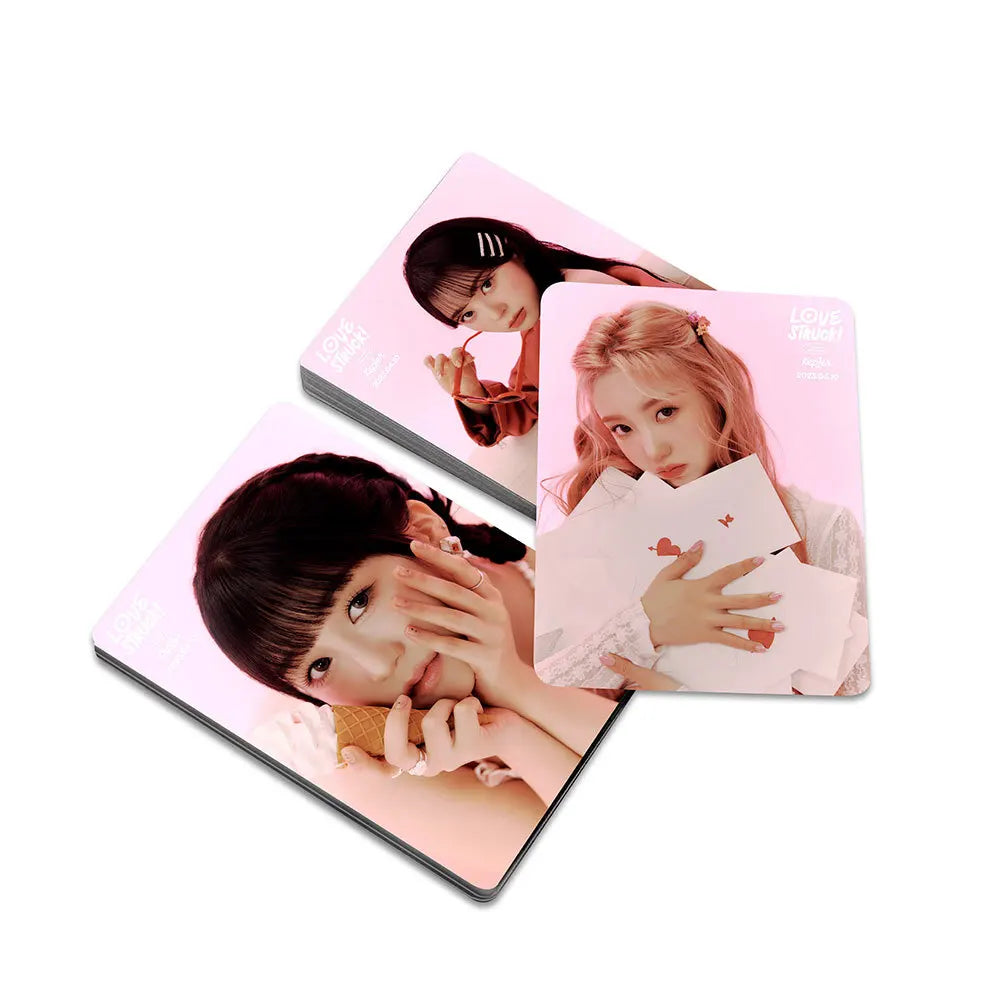 55PCS/Set Kpop Kep1er New Album First Impact Photo Lomo Cards Postcard Cute Group Idol Cards Photo Prints Pictures Fans Gift
