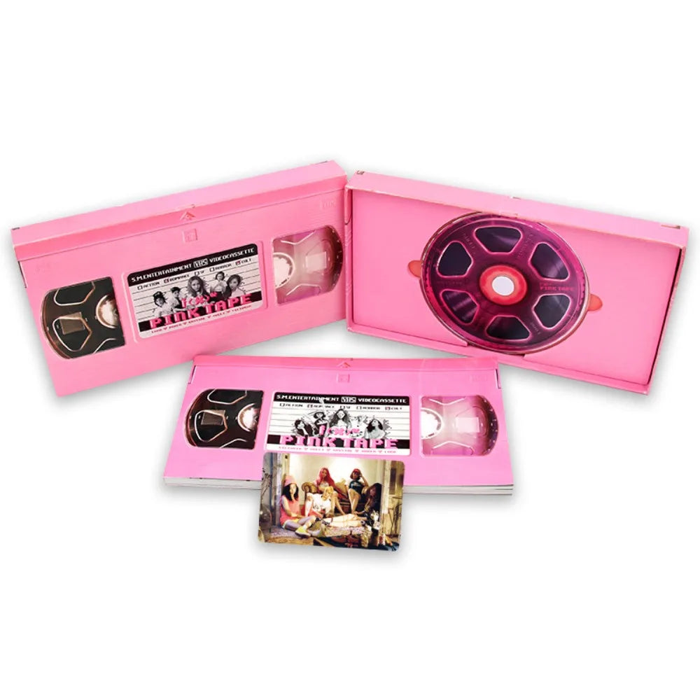 Pink Tape Korean Version Album CD Disc + Photo Lyric Book + Photocard K-Pop Merchandise for Fans Collecting & Listening