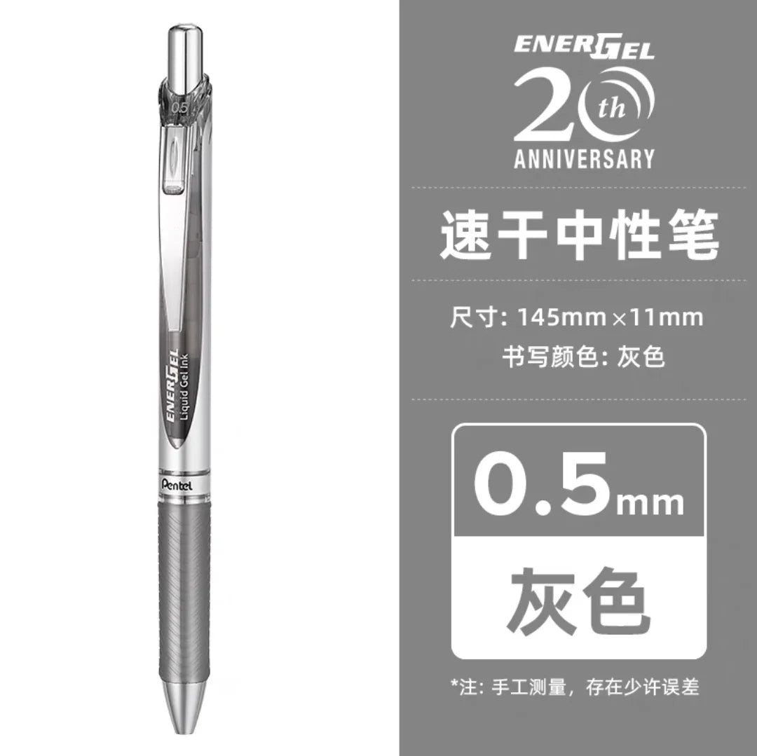 Pentel  BLN75 Gel Pen 20th Anniversary Smooth And Quick-drying Press Water Pen For Students With 0.5mm Japanese Stationery
