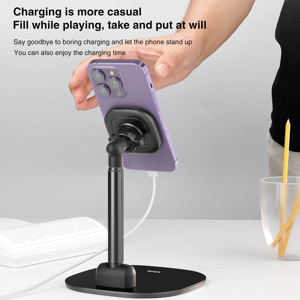UURig VRig Desk Wireless Charging Magnetic Phone Stand for Office/Home for Magsafe iPhone 16 15 14 13 12 Androi HUAWEI Xiaomi