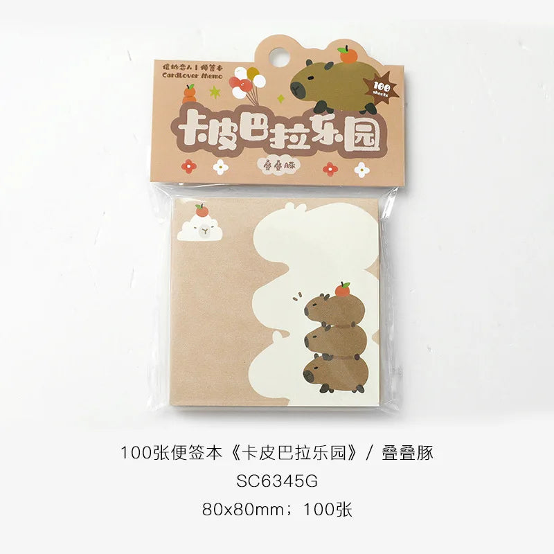 100 pcs/pack Kawaii Cartoon Loose leaf memo pad to do list notepad