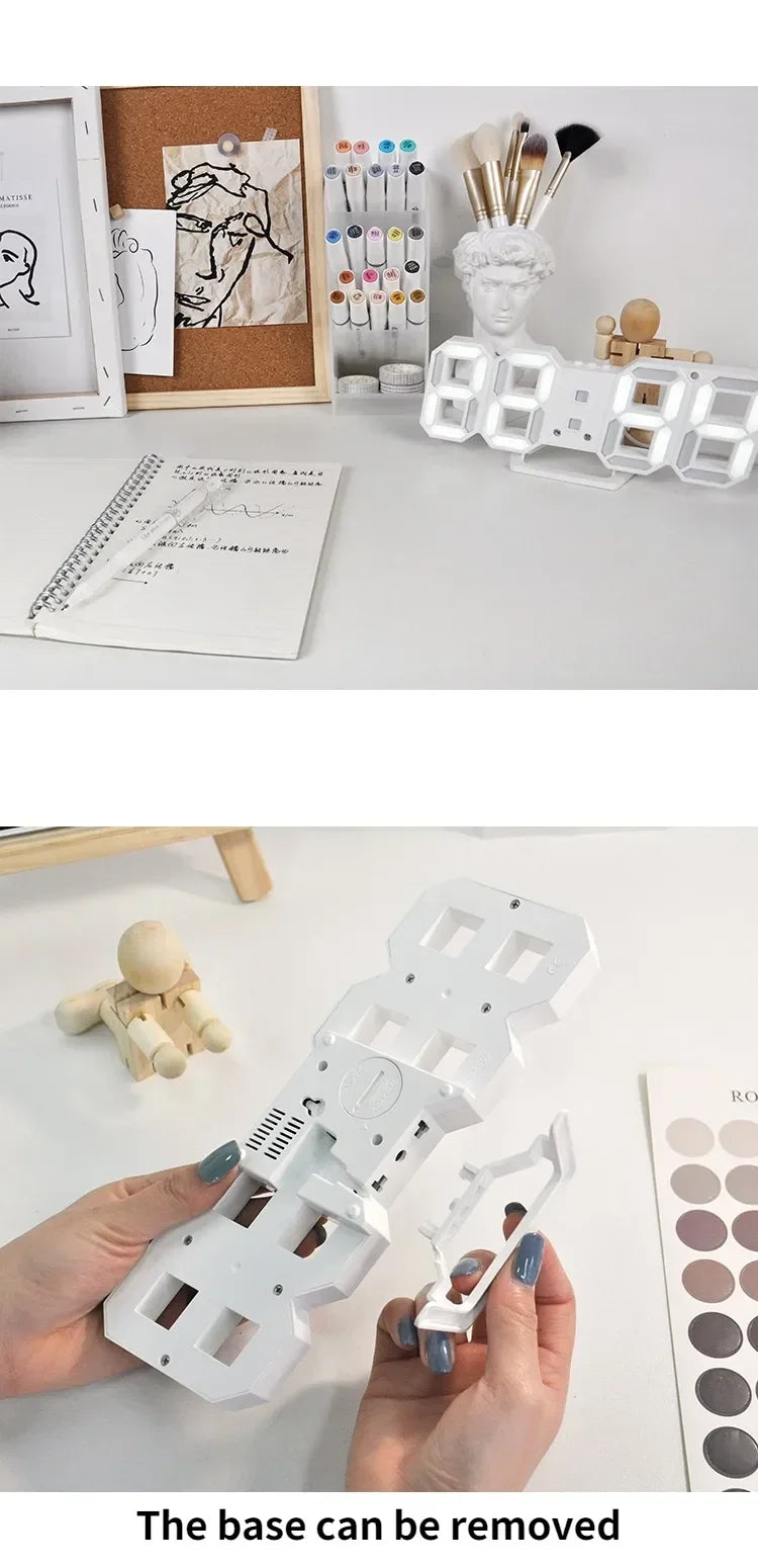 Digital Wall Clock Desk Watches Electronic Alarm Modern Home Decoration for Bedroom Decor Interior Led Table Clocks Living Room