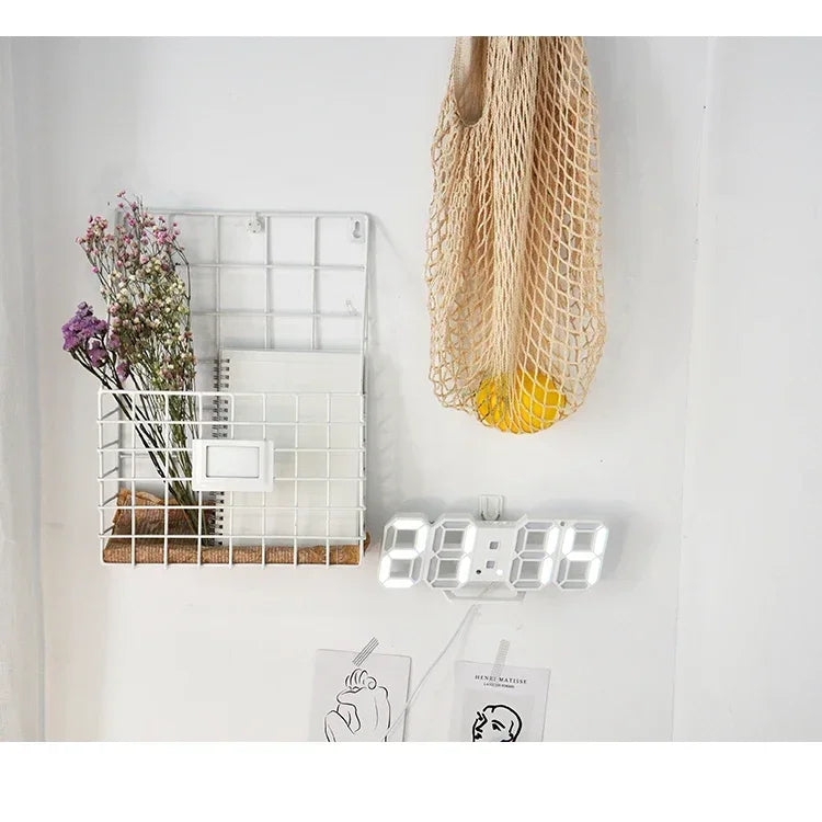 Digital Wall Clock Desk Watches Electronic Alarm Modern Home Decoration for Bedroom Decor Interior Led Table Clocks Living Room
