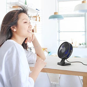 4 Inch Small Desk Fan, Powerful Airflow USB Powered Table Fan Personal Fan for Office,Table, Study, Bedroom