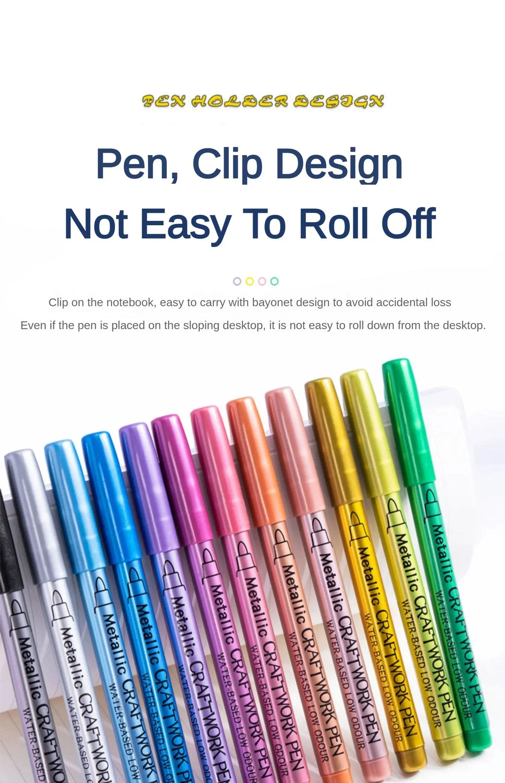 12 Colors Metallic Markers Pens Permanent Art Marker for Manga Crafts Scrapbooking Metal Rock Painting Stationery School Supplie