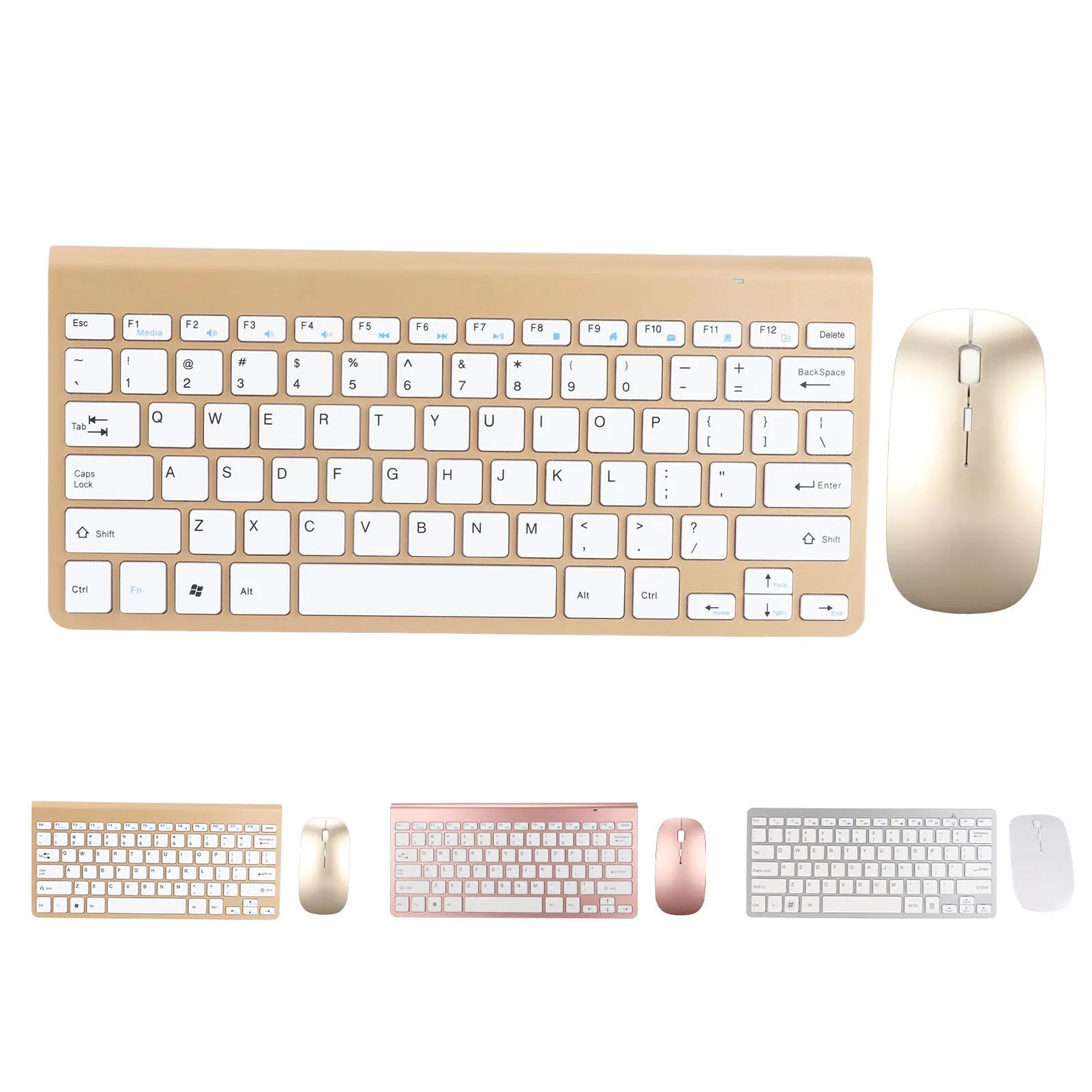 Wireless Mouse Keyboard Mouse Set 2.4G Wireless 78 Keys USB Thin Etched Keycaps Ergonomics Mute Button Computer Keyboards Mouse