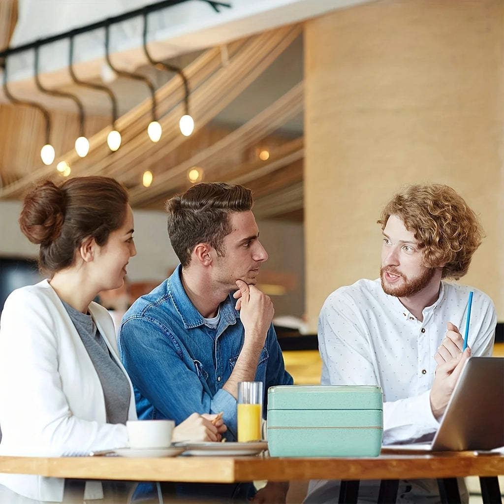 3 Layer Lunch Box Healthy Material Lunchbox for Kids Bento Box  Microwave Safe Food Container with Handle Free Shipping 900ML