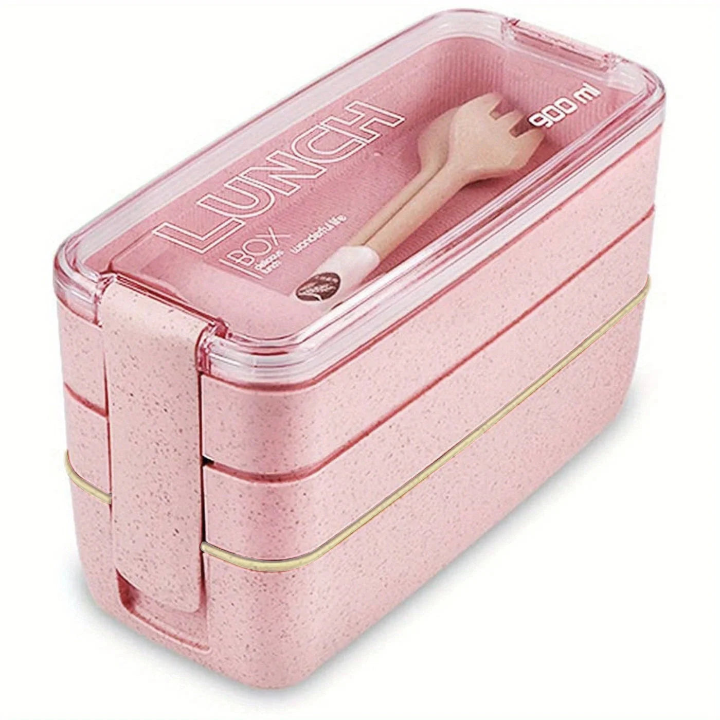 3 Layer Lunch Box Healthy Material Lunchbox for Kids Bento Box  Microwave Safe Food Container with Handle Free Shipping 900ML