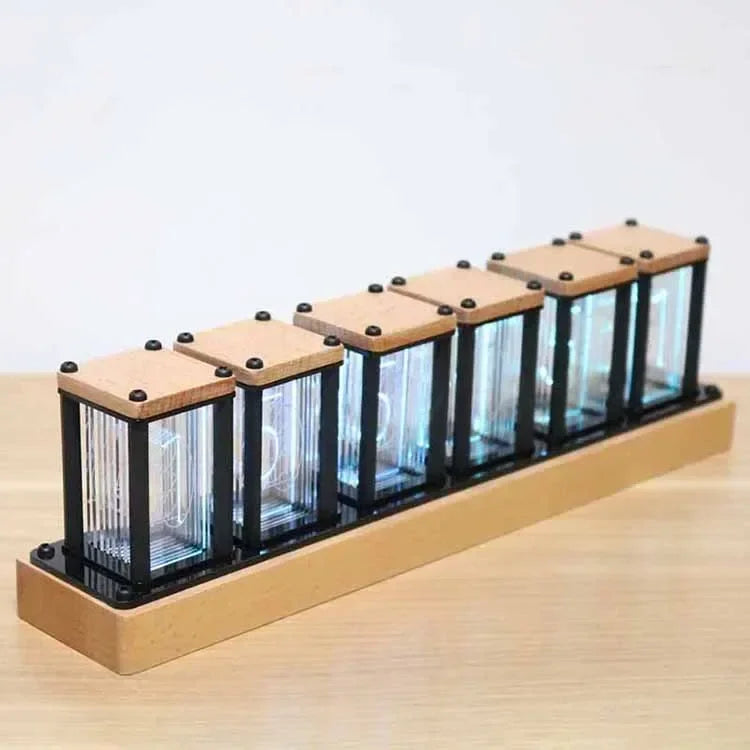 Table Clock Diy Kit Led RGB Digital Classic Luxury Desk Clock Creative Luxury Office Desktop Tabletop Watch Home and Decoration