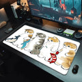 Cute mofusand cat Mousepad HD Printing Computer Gamers Locking Edge Non-slip Mouse Pad XXL90x40cm Keyboard PC Desk Pad