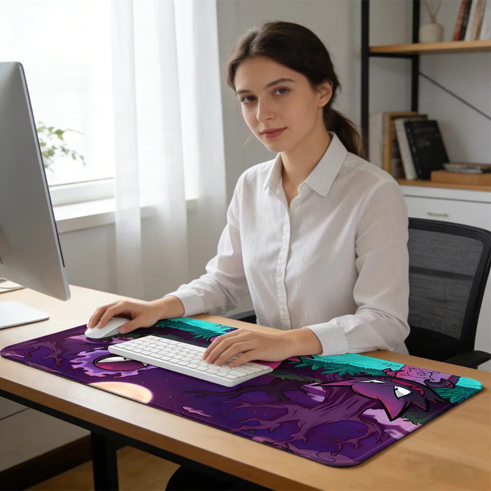 BKM-Po-ke-mons Professional Mousepad Xxl Mechanical Keyboard Mat Desk Pad for Computer Table Offices Accessories Big Mousepepad