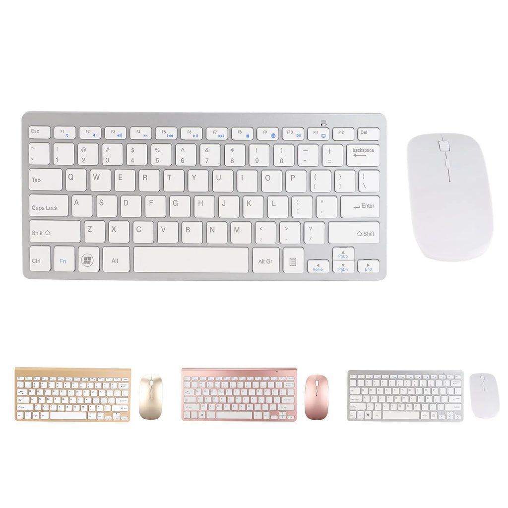 Wireless Mouse Keyboard Mouse Set 2.4G Wireless 78 Keys USB Thin Etched Keycaps Ergonomics Mute Button Computer Keyboards Mouse