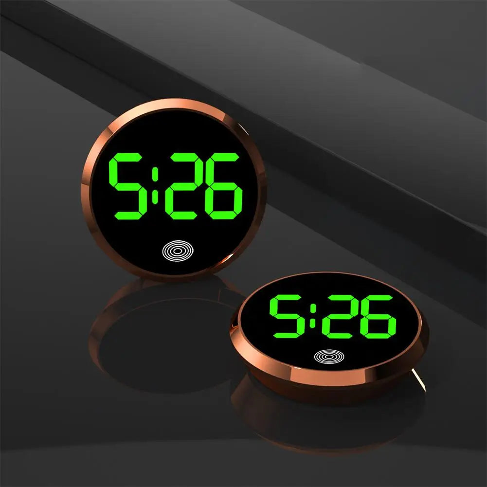 LED Car Clock Luminous Automobiles Internal Stick-On Mini Digital Clocks Auto Ornament Car Accessories