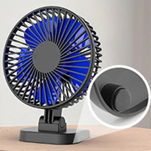 4 Inch Small Desk Fan, Powerful Airflow USB Powered Table Fan Personal Fan for Office,Table, Study, Bedroom
