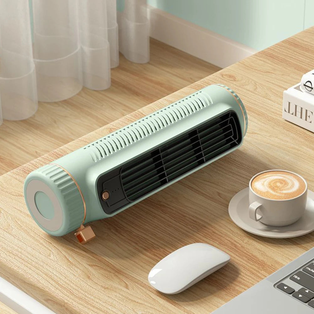 Tower Fan USB Charging Electric Vertical Fan Bladeless Summer Fan Wireless Desk Fan for Home Bedroom