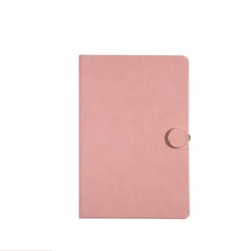 200 Pages A5 Notepad PU Leather Cover Thickened Paper Students Notebook Wear-resistant Horizontal Line Diary