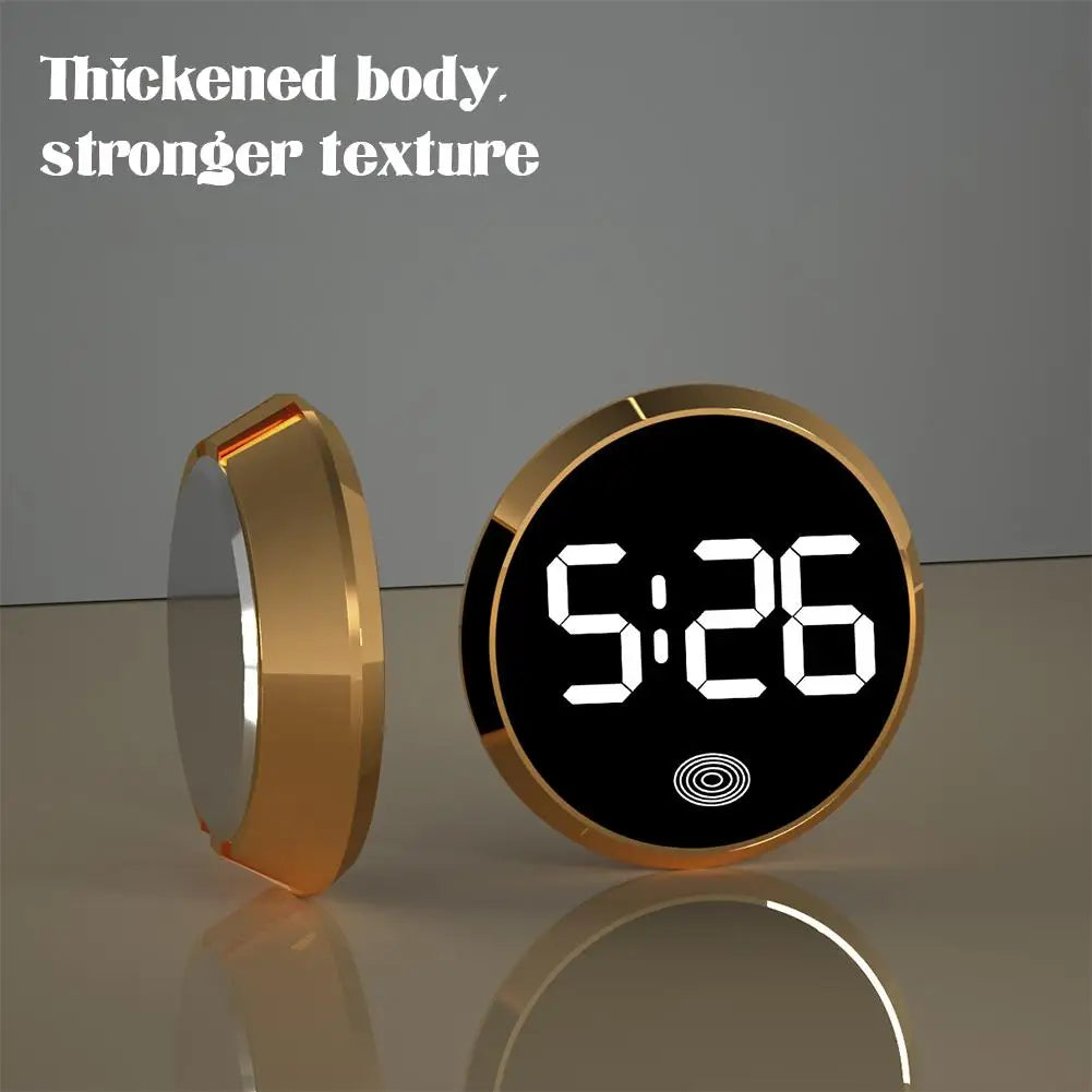 LED Car Clock Luminous Automobiles Internal Stick-On Mini Digital Clocks Auto Ornament Car Accessories