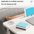 ABUO-Desktop Charger 3-Port USB Hub Embedded Charging Station For Mobile Phones 3-In-1 Data Line Splitter Desk Organizer