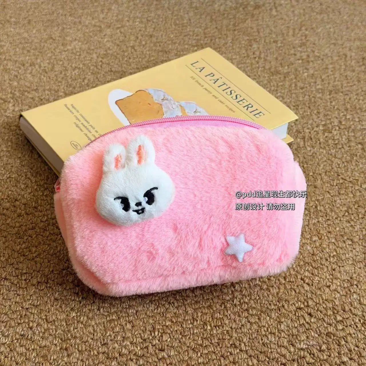 kpop In Stock Stray Kids skzoo avatar Plush Makeup Bag Large Capacity Cute Storage Pouch Pen Case Kpop Idol Peripheral