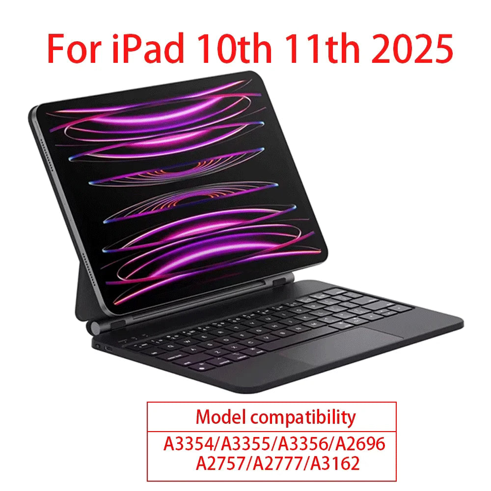 Wireless keyboard for iPad Pro 11 10.9 Air 4 Air 5 for iPad 11th 10th Generation Pro 12.9 6th 5th 4th 3rd Gen 13 M4 Smart Covers