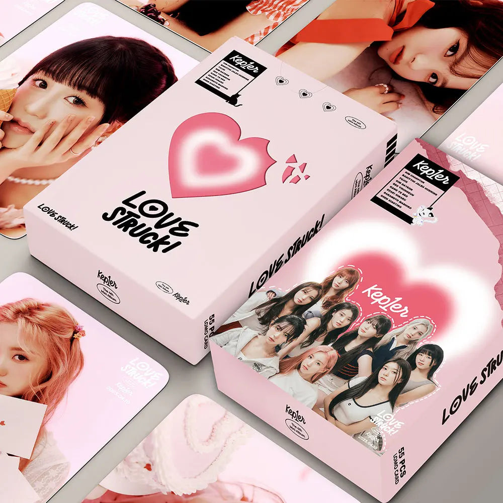 55PCS/Set Kpop Kep1er New Album First Impact Photo Lomo Cards Postcard Cute Group Idol Cards Photo Prints Pictures Fans Gift