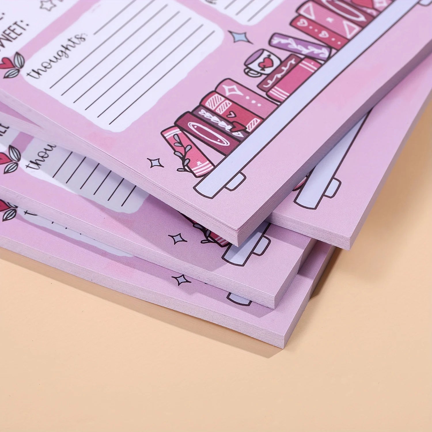 1/2 Pcs Fun Book Review Notepad, perfect gift for book lovers and everyday office use, great for organizing ideas and memos!