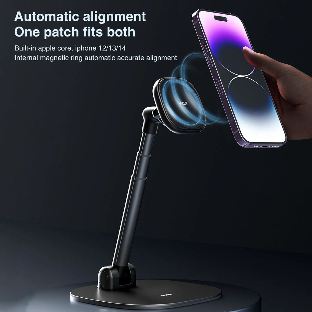 UURig VRig Desk Wireless Charging Magnetic Phone Stand for Office/Home for Magsafe iPhone 16 15 14 13 12 Androi HUAWEI Xiaomi