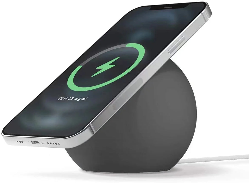 Ball Shape Magnetic Desk Phone Charger Stand Holder for Magsafe IPhone 15 14 13 12 Pro Max Mini Wireless Charging Desktop Dock