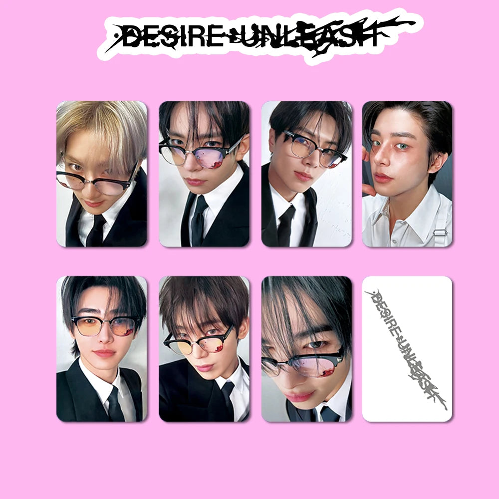 Kpop Boys Idol New Album Lomo Card Photocards Desire Unleash LOOSE Postcards Fans Collection Souvenir Merch