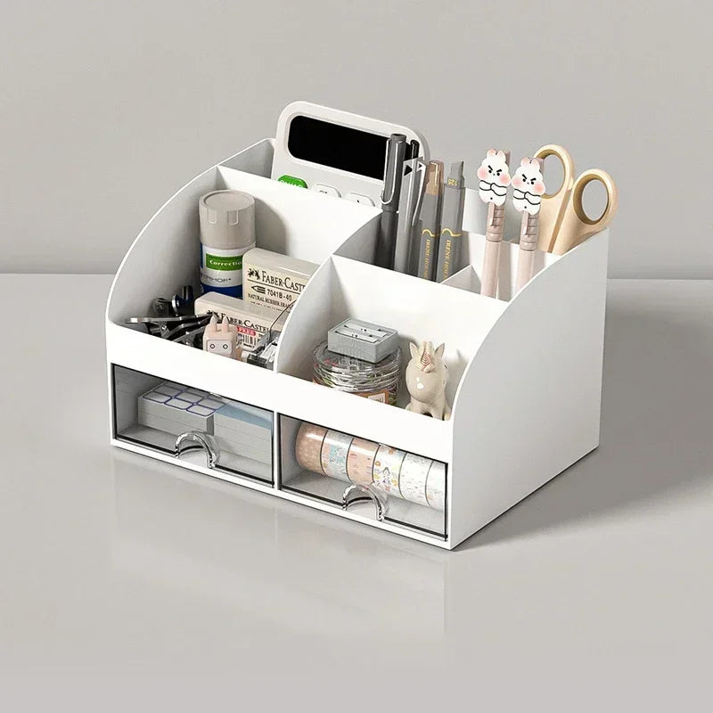 Stationary Organizer For Desk Stationery Holder Desk Makeup Organizer Storage Box Stationery Accessories Pen Organizer