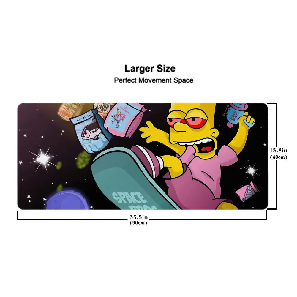 Cute Cartoon The S-Simpsons Mouse Pad Keyboard Mousepad large 1200X600 mm Desk Mat PC Gamer Office Carpet Home Table pad