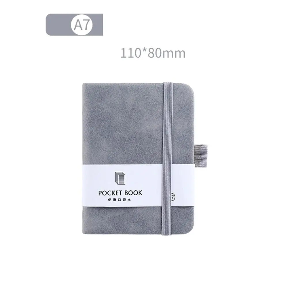 Sketchbook A6/A7 A6/A7 Pocket Notepad with Elastic Band Portable Portable Mini Notebook Anti Ink Leakage 5 Colors Taking Notes