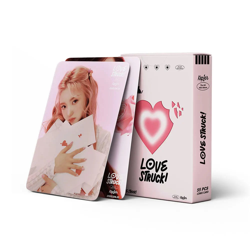 55PCS/Set Kpop Kep1er New Album First Impact Photo Lomo Cards Postcard Cute Group Idol Cards Photo Prints Pictures Fans Gift