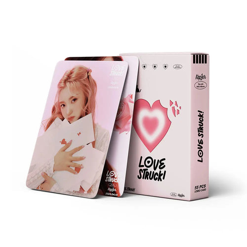 55PCS/Set Kpop Kep1er New Album First Impact Photo Lomo Cards Postcard Cute Group Idol Cards Photo Prints Pictures Fans Gift