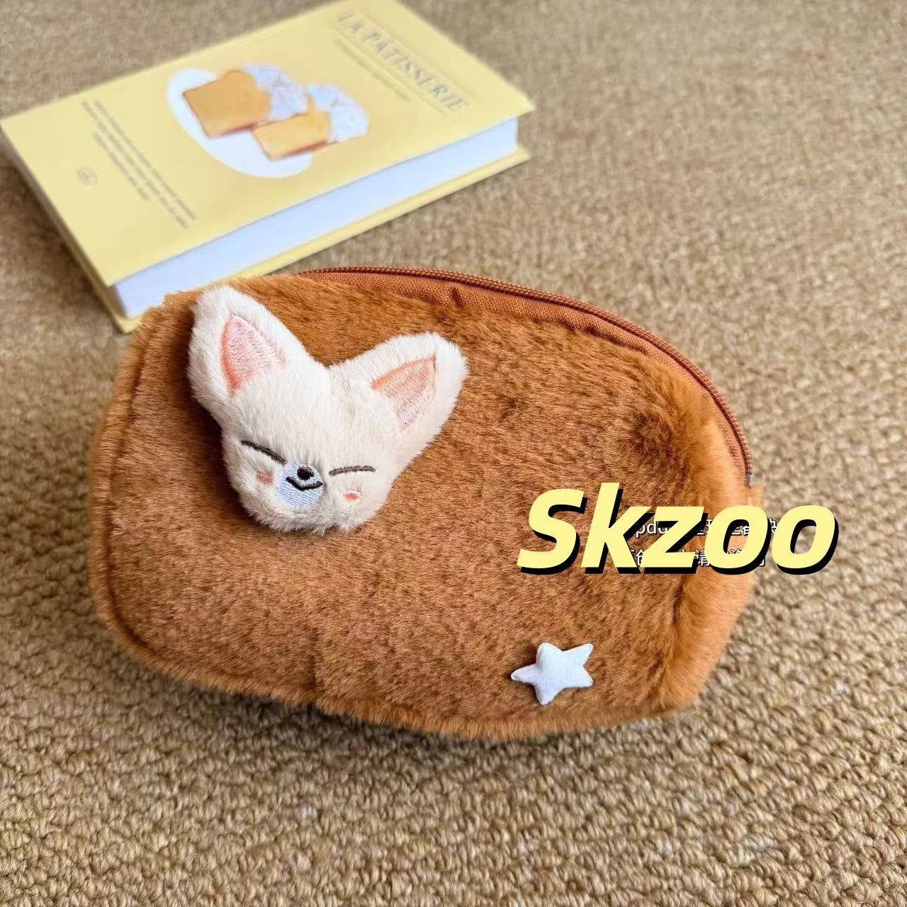 kpop In Stock Stray Kids skzoo avatar Plush Makeup Bag Large Capacity Cute Storage Pouch Pen Case Kpop Idol Peripheral