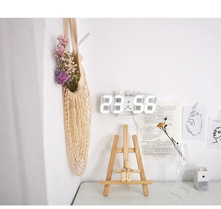 Digital Wall Clock Desk Watches Electronic Alarm Modern Home Decoration for Bedroom Decor Interior Led Table Clocks Living Room