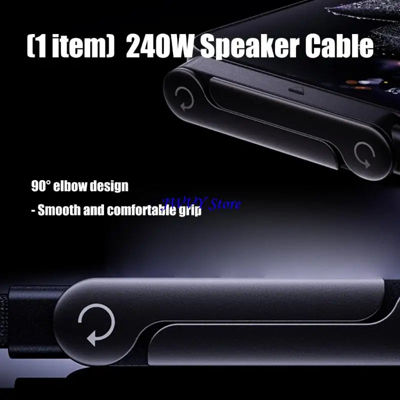 573A Phone Stand Chargers Cable 240W/65W Type C/USB Cable Highly power Output For Desk