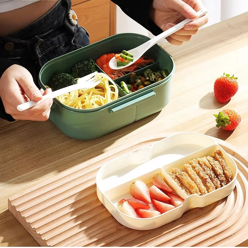 Cute Lunch Box For Kids Compartments Microwae Bento Lunchbox Children Kid School Outdoor Camping Picnic Food Container Portable