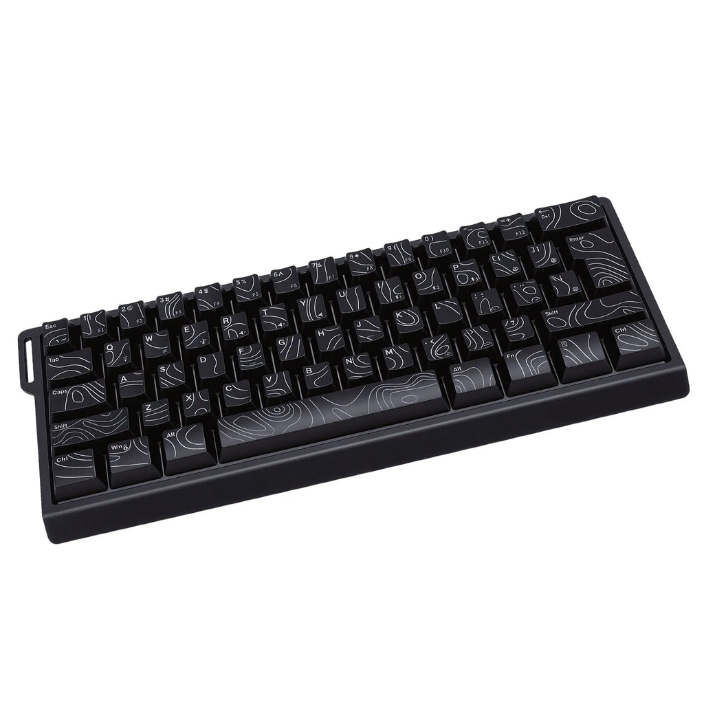 Wireless Keyboard 61 Key Triple Mode 2.4G USB Bluetooth with RGB Backlit Ribbon 60 Percent Portable for Gaming Rechargeable