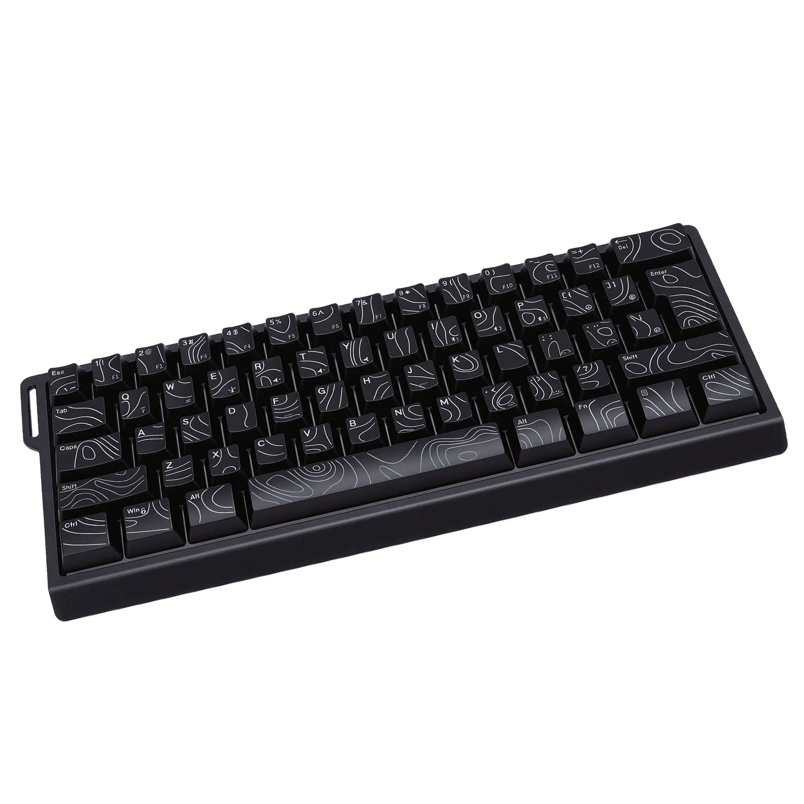 Wireless Keyboard 61 Key Triple Mode 2.4G USB Bluetooth with RGB Backlit Ribbon 60 Percent Portable for Gaming Rechargeable