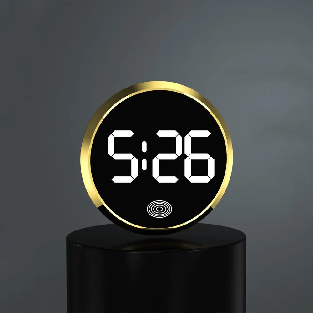 LED Car Clock Luminous Automobiles Internal Stick-On Mini Digital Clocks Auto Ornament Car Accessories