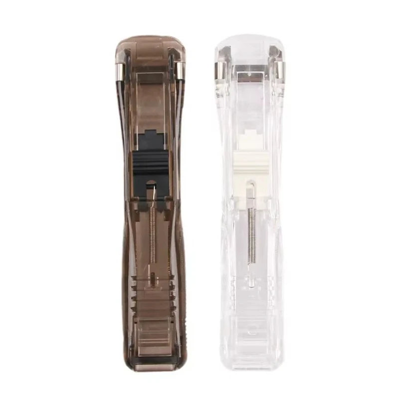 Office Supplies Set Including Push Clip Stapler, Staple Remover, Binder Clips, Tape Dispenser and Paper Clips, Complete Desktop