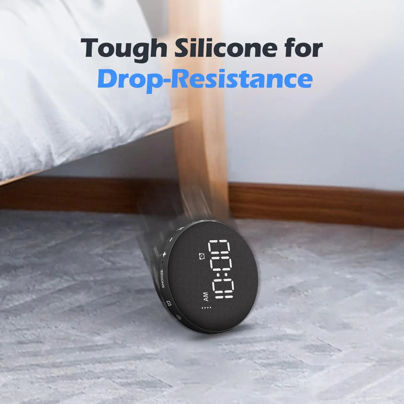 Awakening Alarm Clock Loud Bed Shaker Vibrating Alarm Clock for Hearing Impaired Heavy Sleeper Teens Wireless Magnetic Charging