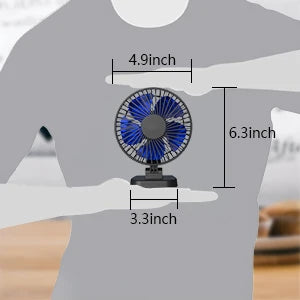 4 Inch Small Desk Fan, Powerful Airflow USB Powered Table Fan Personal Fan for Office,Table, Study, Bedroom