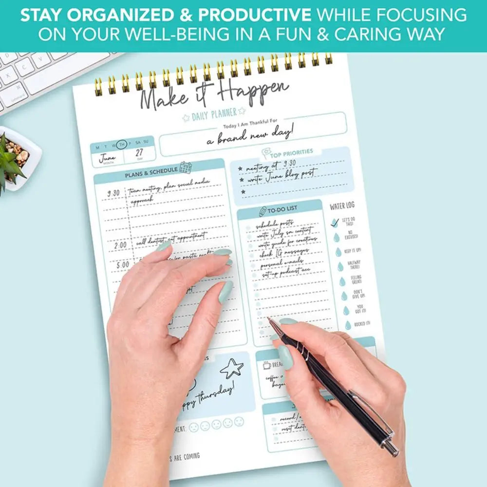 52 Sheets To Do List Notepad Easy Tear-off Portable Schedules Journal Post Notes Memo Schedule Writing Pads Student