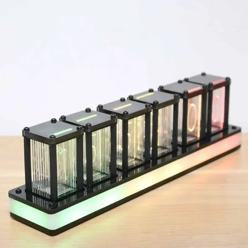 Table Clock Diy Kit Led RGB Digital Classic Luxury Desk Clock Creative Luxury Office Desktop Tabletop Watch Home and Decoration