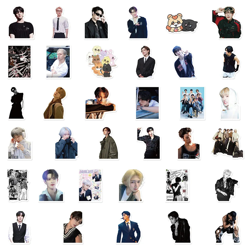 70PCS Kpop Idol Sticker ATEEZ Korean Boy Group Stickers DIY Luggage Laptop Phone Guitar Skateboard Waterproof Decals Toys Gifts