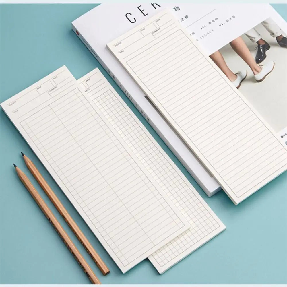 Multi-functional Non-sticky Long Notepad 50 Sheets Stationery Note Paper Writing Note Gift